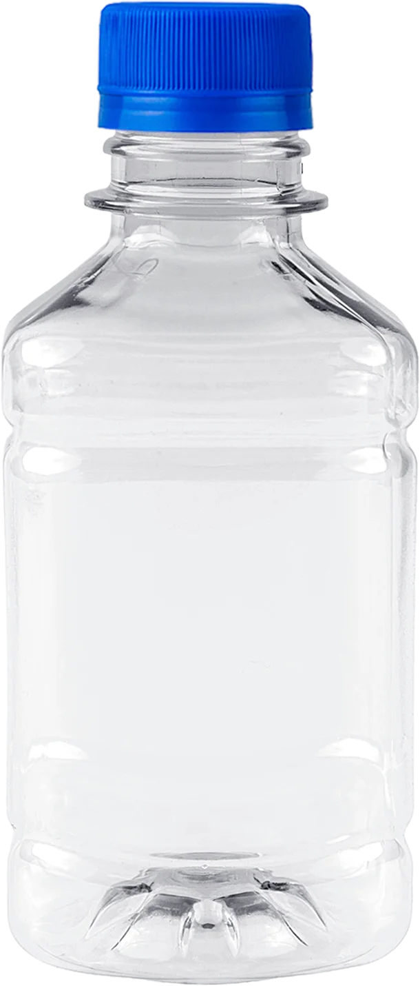 BOTELLA PET 250 ML NAT PCO28-1816 CUADRADA